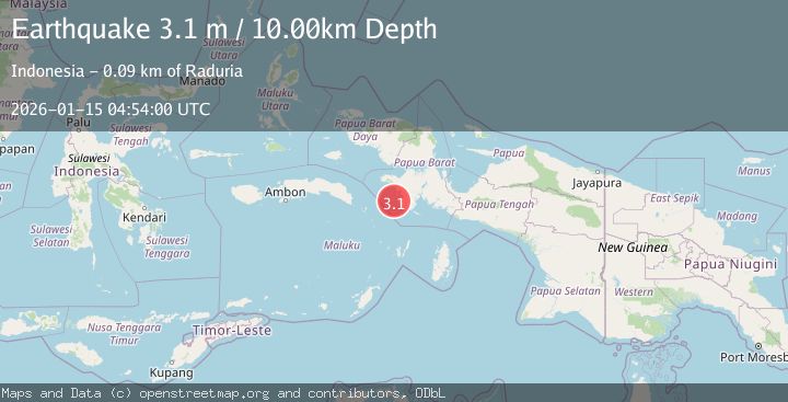 Map of NEAR S COAST OF PAPUA, INDONESIA