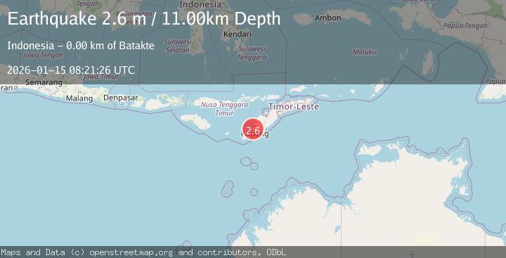 Map of TIMOR REGION, INDONESIA