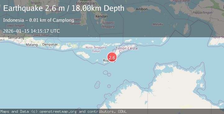 Map of TIMOR REGION, INDONESIA