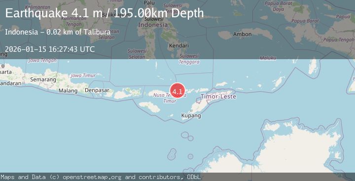 Map of FLORES REGION, INDONESIA