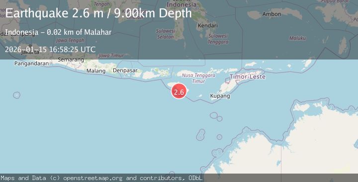 Map of SUMBA REGION, INDONESIA