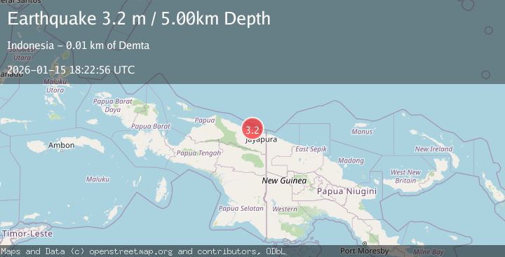 Map of NEAR N COAST OF PAPUA, INDONESIA