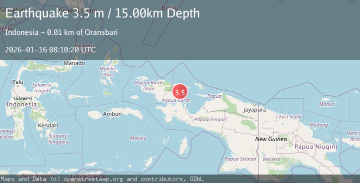 Map of NEAR N COAST OF PAPUA, INDONESIA