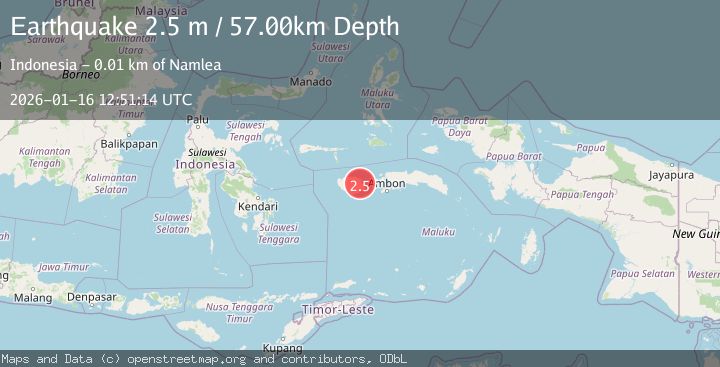 Map of SERAM, INDONESIA