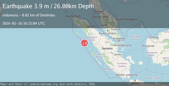Map of NIAS REGION, INDONESIA
