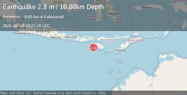 Map of SUMBA REGION, INDONESIA