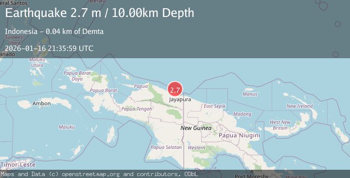 Map of NEAR N COAST OF PAPUA, INDONESIA
