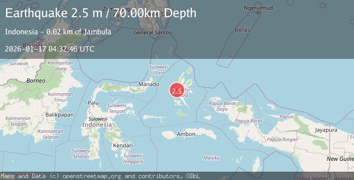 Map of HALMAHERA, INDONESIA