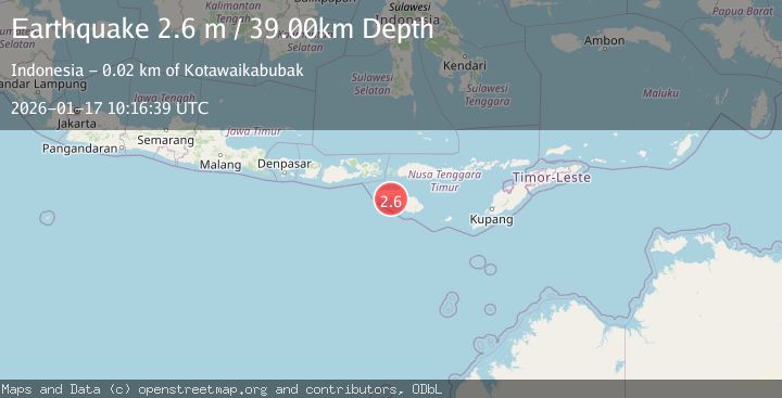 Map of SUMBA REGION, INDONESIA