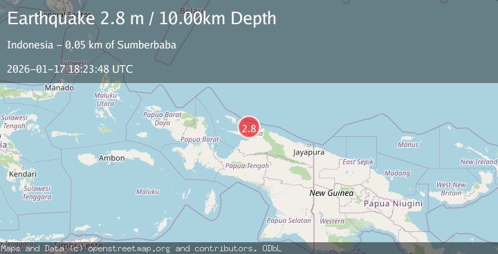 Map of BIAK REGION, INDONESIA