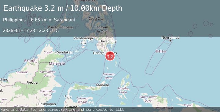 Map of MINDANAO, PHILIPPINES