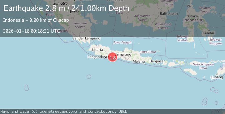Map of JAVA, INDONESIA