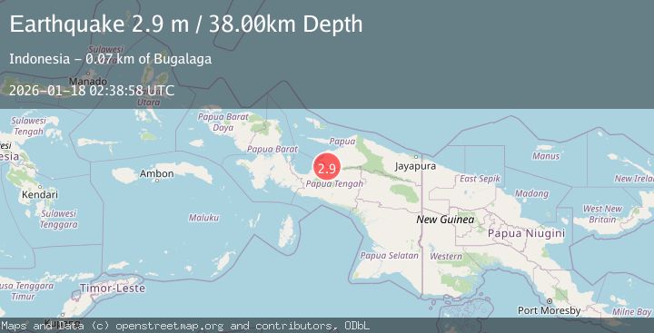 Map of PAPUA, INDONESIA