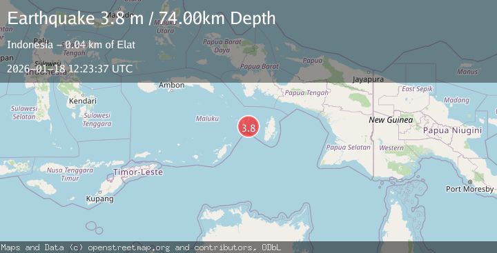 Map of KEPULAUAN ARU REGION, INDONESIA