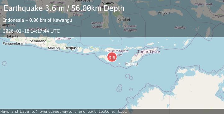 Map of SUMBA REGION, INDONESIA