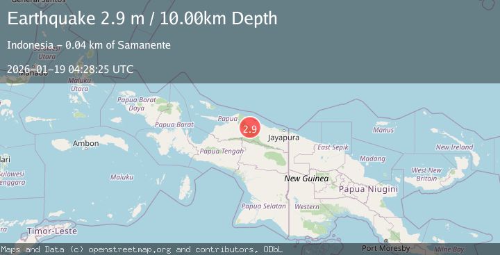 Map of PAPUA, INDONESIA