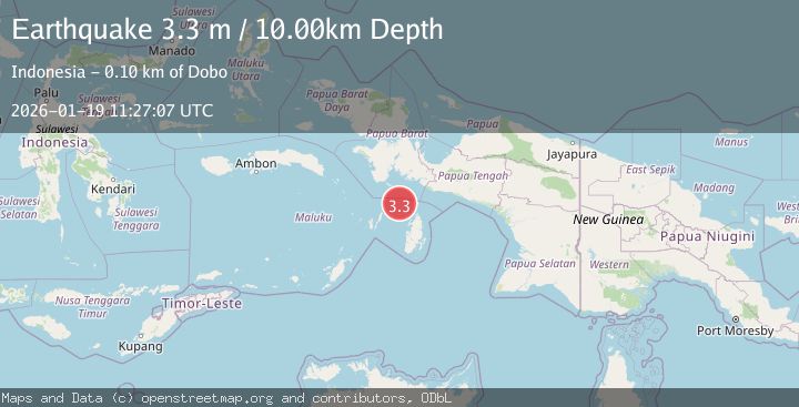 Map of NEAR S COAST OF PAPUA, INDONESIA