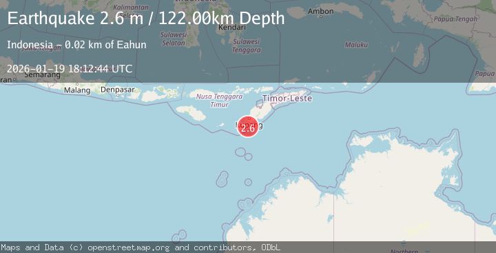 Map of TIMOR REGION, INDONESIA
