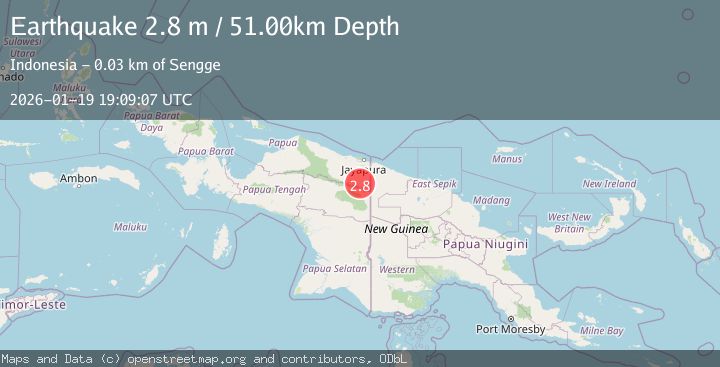 Map of PAPUA, INDONESIA