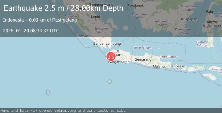 Map of SUNDA STRAIT, INDONESIA