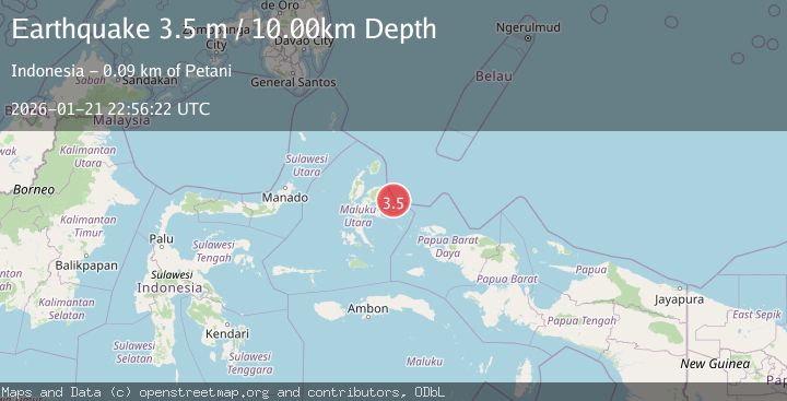 Map of HALMAHERA, INDONESIA