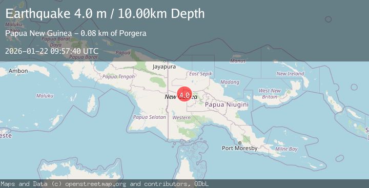 Map of NEW GUINEA, PAPUA NEW GUINEA
