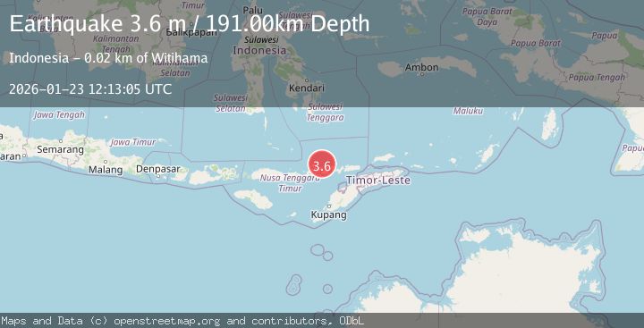 Map of FLORES REGION, INDONESIA