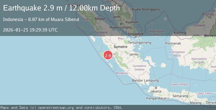 Map of KEP. MENTAWAI REGION, INDONESIA