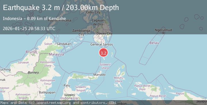 Map of KEPULAUAN SANGIHE, INDONESIA