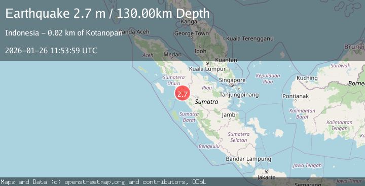 Map of NORTHERN SUMATRA, INDONESIA