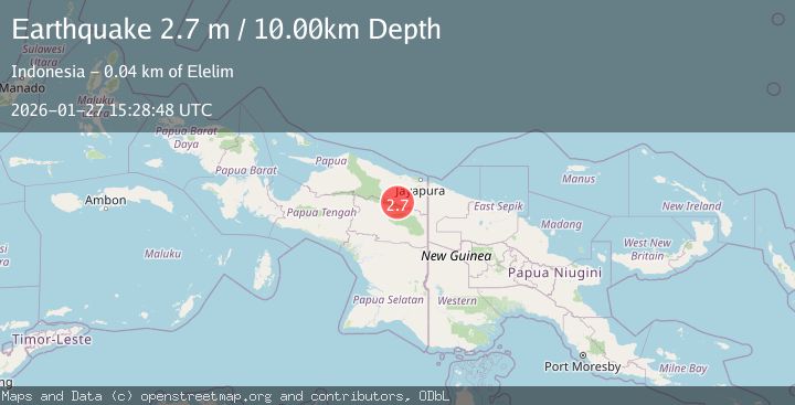 Map of PAPUA, INDONESIA
