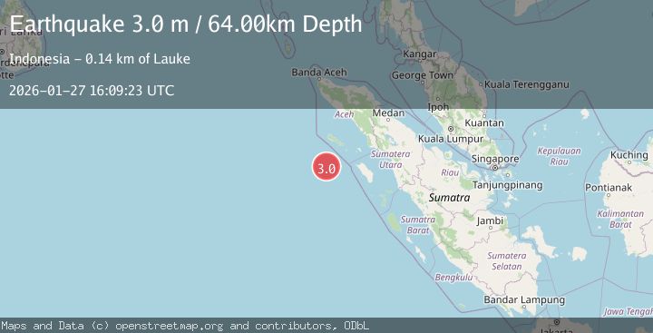 Map of OFF W COAST OF NORTHERN SUMATRA