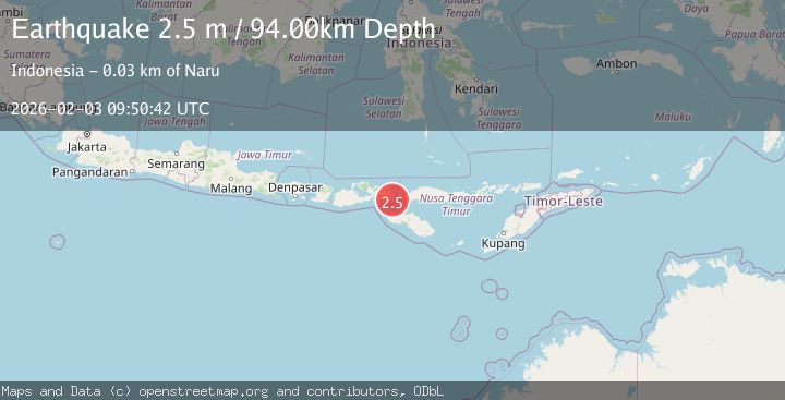 Map of FLORES REGION, INDONESIA