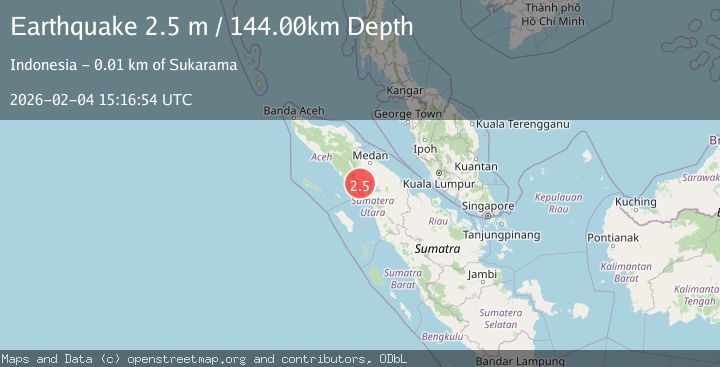Map of NORTHERN SUMATRA, INDONESIA