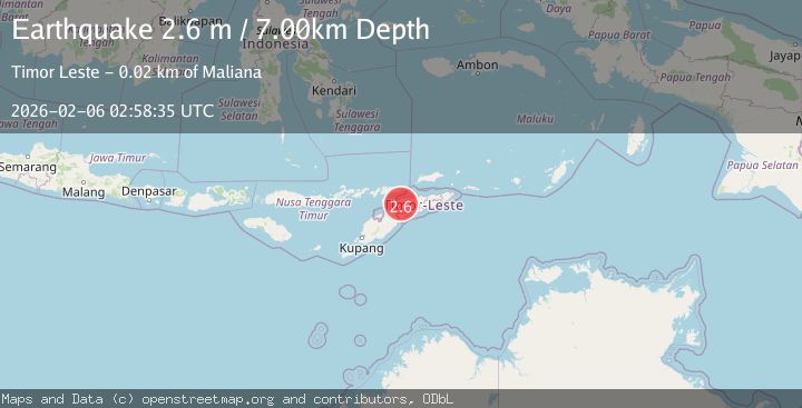 Map of EAST TIMOR REGION