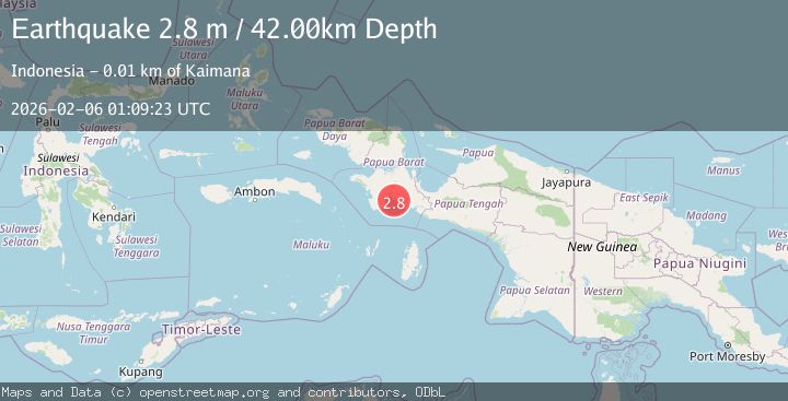 Map of PAPUA, INDONESIA