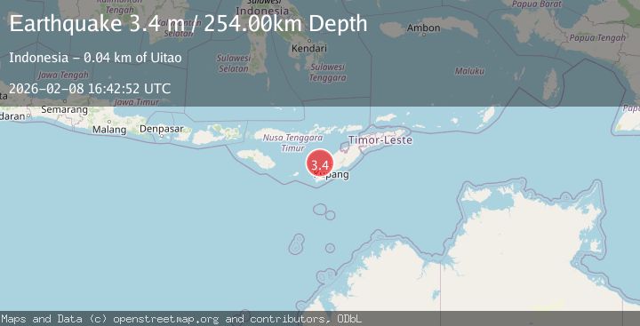 Map of TIMOR REGION, INDONESIA