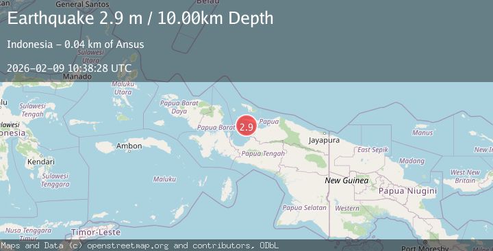 Map of NEAR N COAST OF PAPUA, INDONESIA
