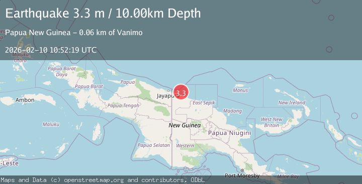 Map of NEAR N COAST OF NEW GUINEA, PNG.