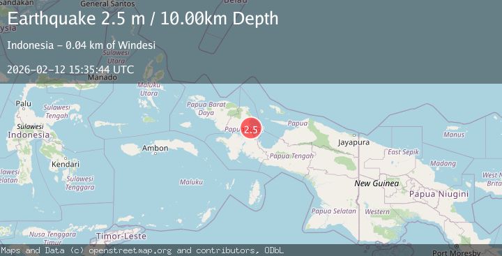 Map of NEAR N COAST OF PAPUA, INDONESIA