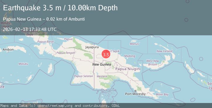 Map of NEW GUINEA, PAPUA NEW GUINEA