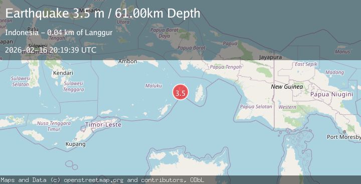 Map of KEP. TANIMBAR REGION, INDONESIA