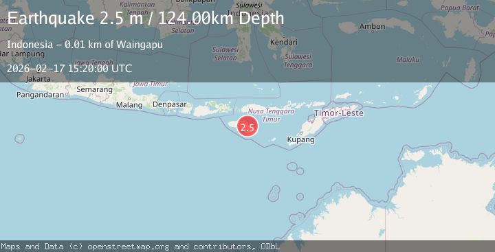Map of SUMBA REGION, INDONESIA
