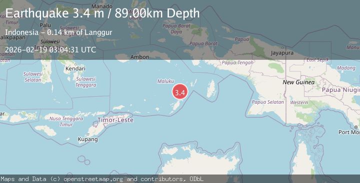 Map of KEP. TANIMBAR REGION, INDONESIA