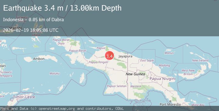 Map of PAPUA, INDONESIA