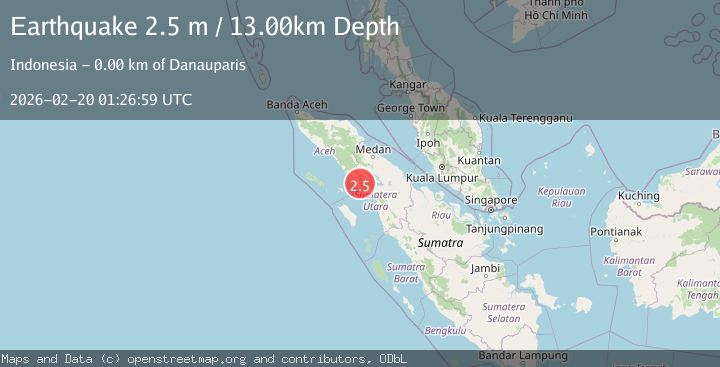 Map of NORTHERN SUMATRA, INDONESIA