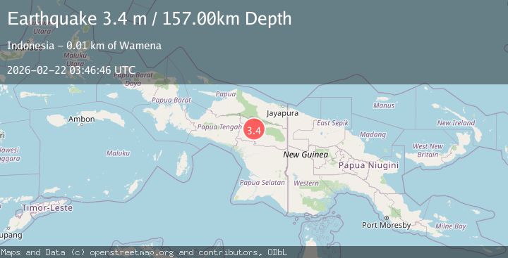 Map of PAPUA, INDONESIA