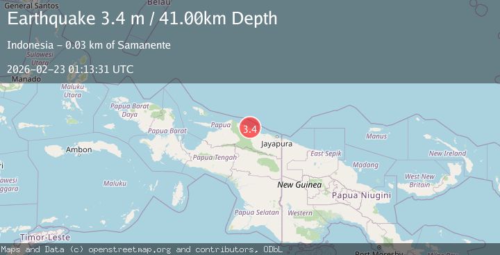 Map of NEAR N COAST OF PAPUA, INDONESIA