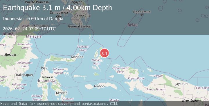 Map of HALMAHERA, INDONESIA