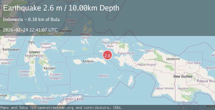 Map of CERAM SEA, INDONESIA